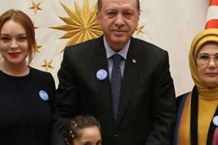 Lindsay Lohan beim türkischen Staatschef Recep Tayyip Erdogan