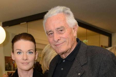 Klaus Wildbolz und seine Verlobte Nadine von Vöhren im Oktober 2016 bei einer Benefiz-Gala