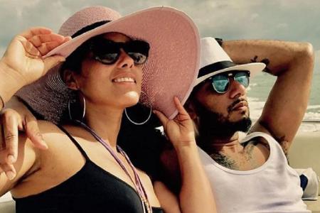 Seit Herbst 2008 ist Alicia Keys mit Swizz Beatz liiert Seit Herbst 2008 ist Alicia Keys mit Swizz Beatz liiert
