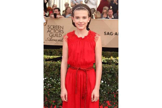 ...Kolleginnen wie Millie Bobby Brown (12) und Winona Ryder (45) in 'Stranger Things' oder Robin Wright (50) in 'House of Ca...
