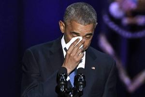 Barack Obama vergießt Tränen bei seiner letzten Rede