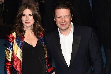 Jamie Oliver mit seiner Frau Jools bei einer Filmpremiere im März 2016