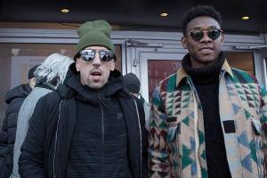 David Alaba und Franck Ribery beim Hahnenkamm-Rennen