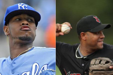 Starben beide bei Autounfällen: Andy Marte (r.) und Yordano Ventura