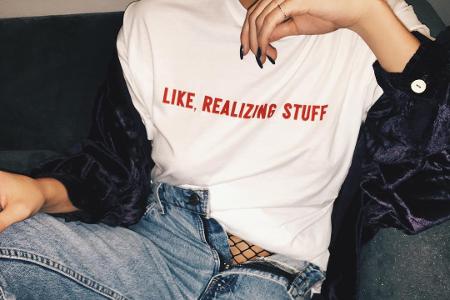 Netzstrumpfhose unter Jeans - trägt auch Kylie Jenner
