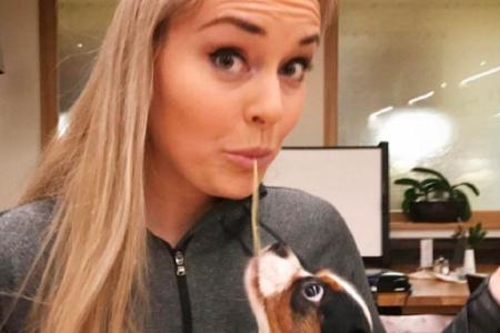 Wie Susi und Strolch: Lindsey Vonn und ihr Hund Wie Susi und Strolch: Lindsey Vonn und ihr Hund