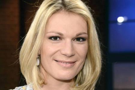 Maria Höfl-Riesch bei einem TV-Auftritt