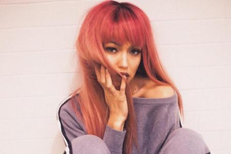 Auch Gigi Hadids Haare strahlten vorübergehend im Blorange-Look