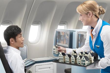Genever-Häuschen in der KLM Business Class: Aus der Not Tradition gemacht