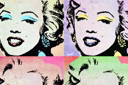 Marylin Monroe, so wie sie Andy Warhol abbildete