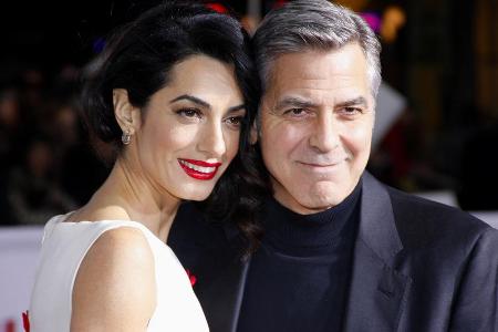Amal und George Clooney bei der Weltpremiere von 