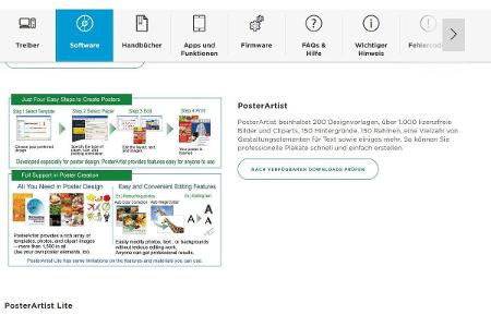 Da der Canon Pixma G3560 den Bannerdruck beherrscht, soll das Tool Poster Artist Lite beim Erstellen helfen.