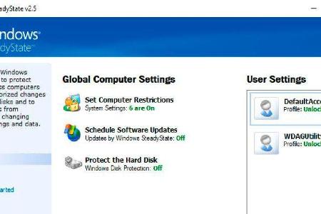 Windows SteadyState: Bereits Windows XP war mit einem Kioskmodus ausgestattet, bei dem sich am System nichts dauerhaft verst...
