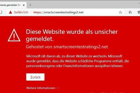 Nutzer des neuen Edge-Browsers von Microsoft erhalten automatisch einen Webfilter, der vor gefährlichen Websites warnt. Für ...