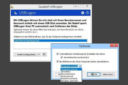 USBLogon macht aus einem USB-Stick einen Schlüssel zum sicheren Einloggen.