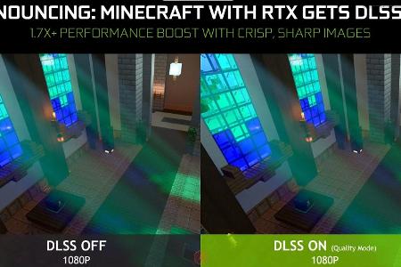 Bis zu 70 Prozent mehr Leistung soll DLSS 2.0 in Minecraft RTX bringen
