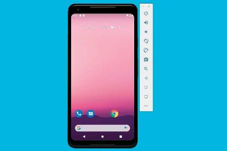 Innerhalb von Android Studio stehen verschiedene virtuelle Pixel- Smartphones mit installiertem Android 11 zur Wahl. Mit die...