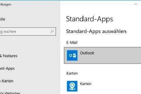 Standard-Apps in Windows einrichten.