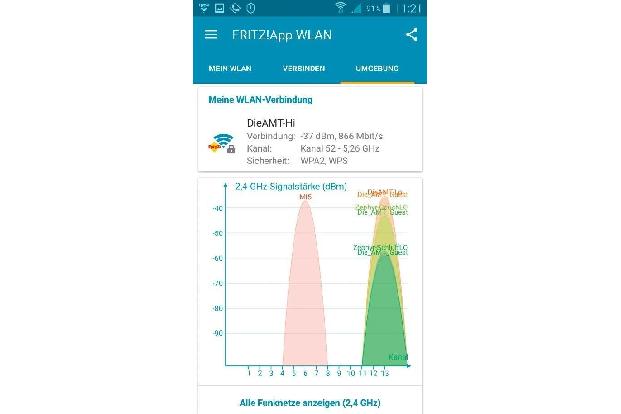 WLAN in unmittelbarer Umgebung finden