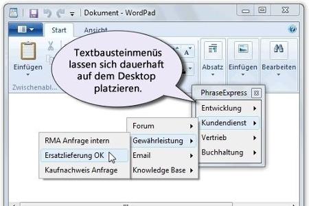 PhraseExpress fügt für Sie automatisch Textbausteine in Office-Anwendungen, Editoren und Mail-Programmen ein, sodass Ihnen v...