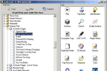 Das kostenlose Tool AudioGrail (K-MP3) bringt Ordnung in Ihre MP3-Sammlung. Die Freeware benennt ihre Audio-Dateien automati...