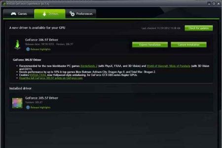 Das Nvidia-Tool kümmert sich auf Wunsch automatisch um die idealen Grafikeinstellungen in Spielen und informiert Sie zudem, ...