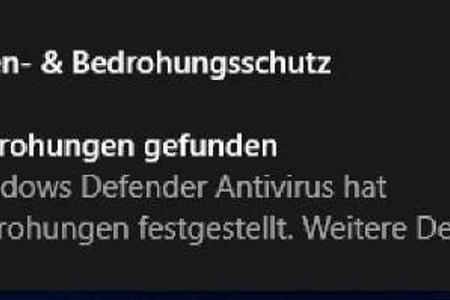 Der Windows Defender schützt gegen Internetbedrohungen.