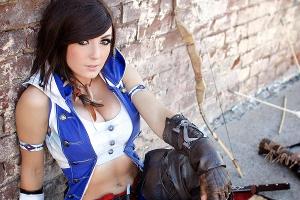 Heiße Verkleidungen der Cosplay-Queen