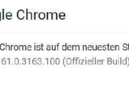 Google Chrome auf dem aktuellen Stand.