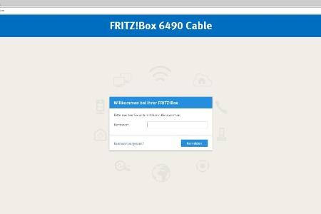 Das Login der Fritzbox im Chrome