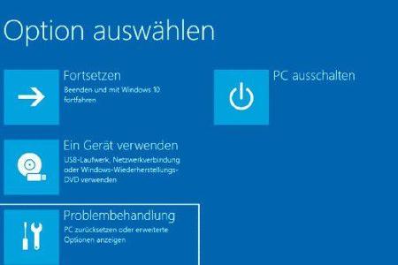 Beim Windows Recovery Environment handelt es sich um ein eigenes Betriebssystem, das Hilfestellung für die Reparatur von Win...