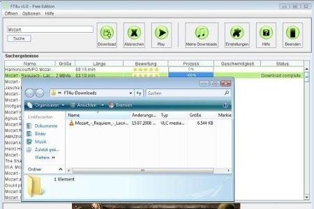 FT4u - Dieses Tool arbeitet mit Java und findet gezielt Musiktitel auf Videoplattformen, die dann auf Wunsch direkt downgelo...