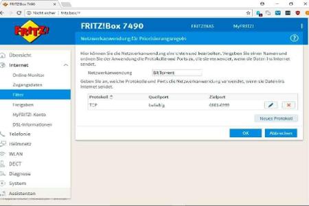 Für die Priorisierung sind in der Fritzbox bereits eine Handvoll Anwendungen voreingestellt.