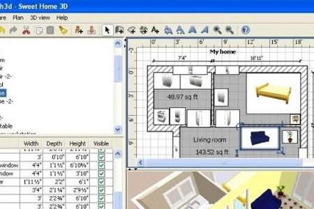 Sweet Home 3D - Mit Sweet Home 3D richten Sie ein ganzes Haus bequem am PC ein und können das Ergebnis danach begutachten.