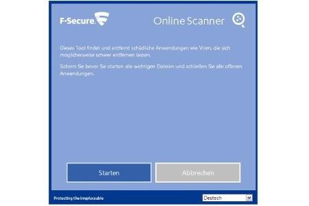 F-Secure Online Scanner - Dieser Malware-Scanner bewertet Verdachtsfälle objektiv.