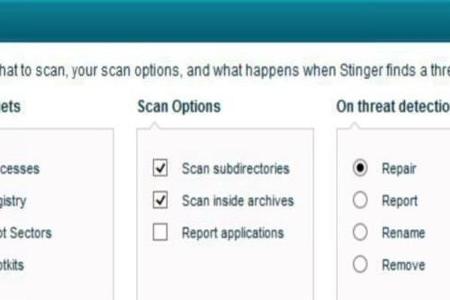 McAfee Labs Stinger - Der Stinger ist eine gute Software, um ein bereits von Viren befallenes System nachträglich zu säubern.