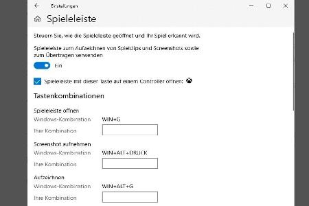 Die Spieleleiste dient vor allem der Unterstützung von Hardcore-Gamern und bietet außerdem eine direkte Verbindung zur Xbox....