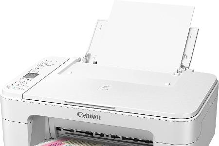 Platz 6: Canon Pixma TS3151
Pro: echter Ausschalter, kompakte Bausweise
Contra: geringes Arbeitstempo, Treiber unterstützt n...