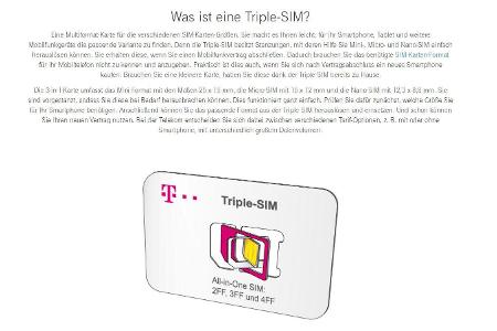 Auf einer Telekom-Webseite werden die einzelnen SIM-Formate ausführlich vorgestellt. Hier findet sich auch, wie aus einer Tr...