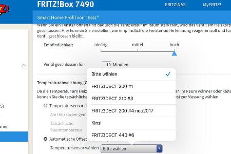 Fritz Dect 440 als Temperatursensor für Fritz Dect 300/301.