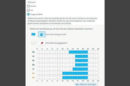 Wenn Sie im Router für ein bestimmtes WLAN-Gerät eine Zeitsperre eingerichtet haben, kann diese trotz bestehender Verbindung...