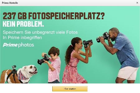 Amazon bietet Prime-Kunden für Fotos unbegrenzten Speicherplatz in der Cloud an; für Videos gilt dies anders als bei Google ...