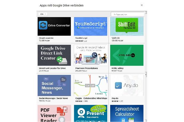 Online-Office ist nicht die einzige Anwendung, die im Web läuft. Für Google Drive stehen rund 200 Online-Applikationen zur V...