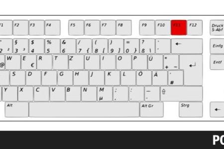 Ein Druck auf F11 zeigt die Website im Vollbild-Modus an.