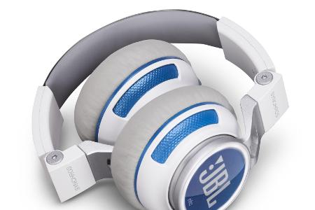 JBL Synchros S400 BT - Der Hersteller integriert Sensortasten in die Oberfläche des linken Ohrhörers. Mit einem Streichen na...