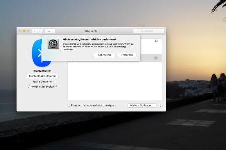 Um Probleme zu lösen, trennt man die Bluetooth-Verbindungen und baut diese erneut auf.