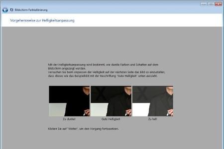 4. In einem weiteren Schritt erfolgt dann die Helligkeitsanpassung am Monitor.