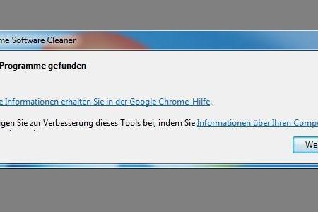 Google Chrome Cleanup Tool - Dieses Programm entfernt Malware aus Google Chrome.