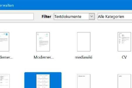 Vorlagen können über den Menüpunkt Datei ausgewählt werden.