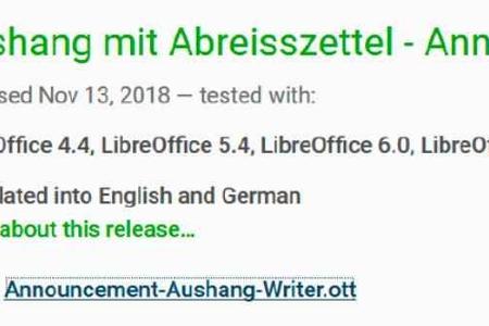 LibreOffice gewährt auch Zugriff auf zahlreiche Online-Vorlagen.